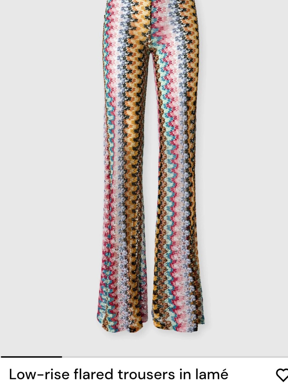 Missoni Flared Low-Rise Crochet Pants In Size 40 New View 5